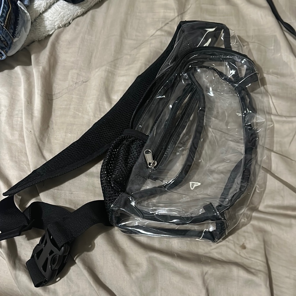 Clear side body festival bag